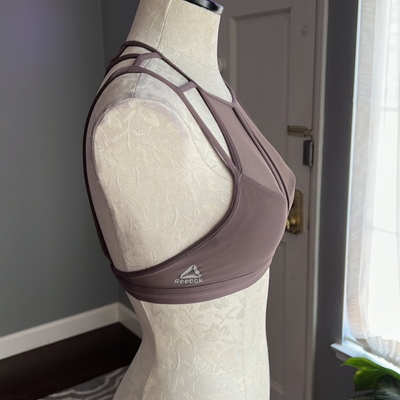 Reebok Sheer Caged Sports Bra - Picture 2 of 8